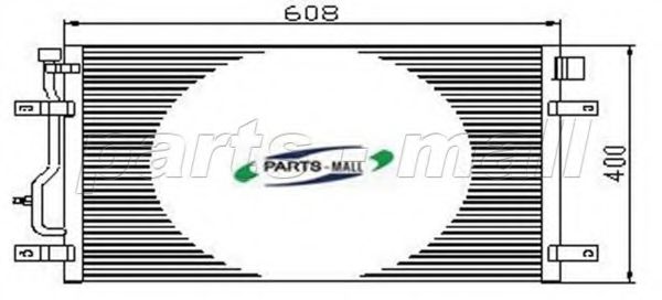 PXNCT-006 PARTS-MALL Air Conditioning Condenser, air conditioning