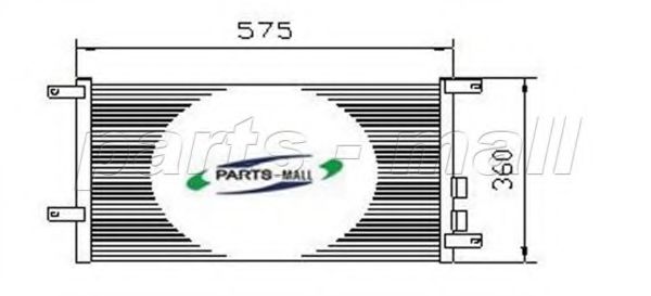 PXNCX-002X PARTS-MALL Condenser, air conditioning