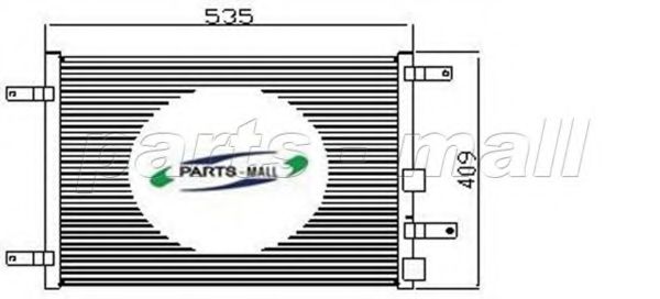 PXNCX-004X PARTS-MALL Air Conditioning Condenser, air conditioning