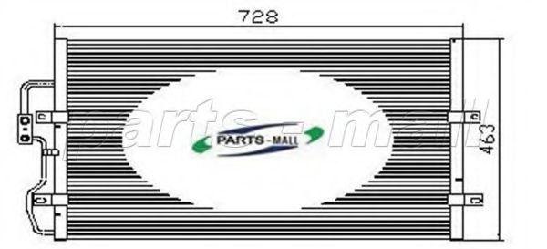 PXNCX-007Z PARTS-MALL Condenser, air conditioning