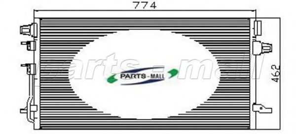 PXNCX-017D PARTS-MALL Condenser, air conditioning