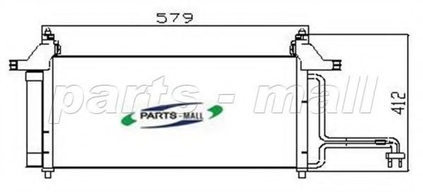 PXNCX-032G PARTS-MALL Condenser, air conditioning