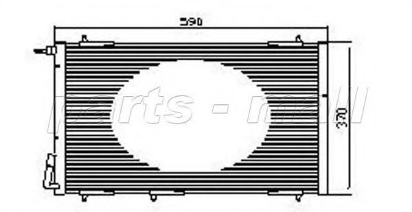 PXNCX-049L PARTS-MALL Air Conditioning Condenser, air conditioning
