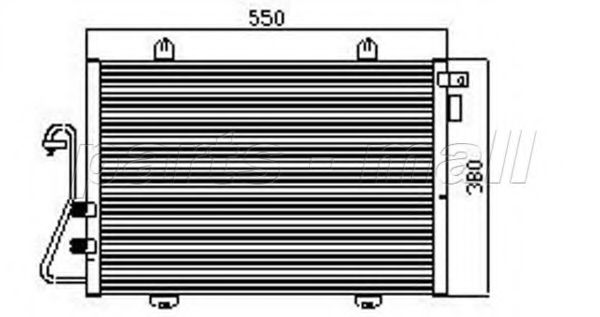 PXNCX-060Y PARTS-MALL Condenser, air conditioning