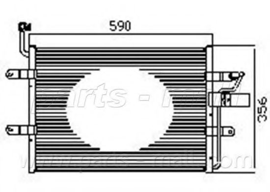 PXNCX-069X PARTS-MALL Condenser, air conditioning