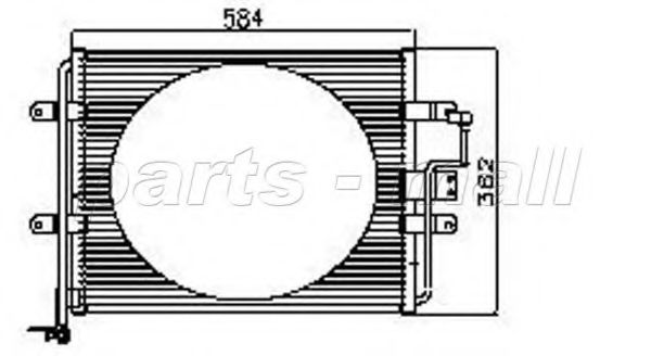 PXNCX-074T PARTS-MALL Condenser, air conditioning