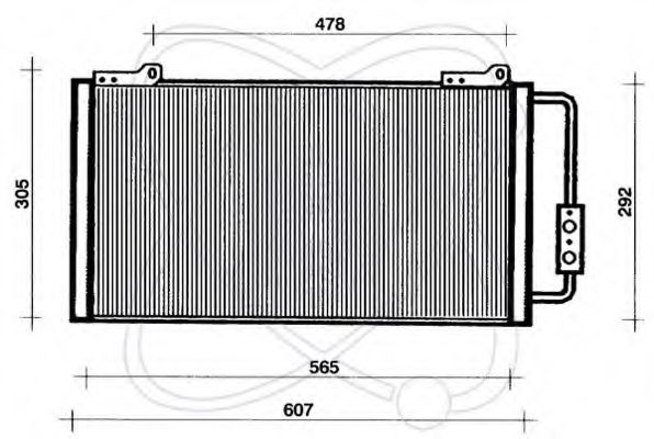 30N0003 ELECTRO+AUTO Air Conditioning Condenser, air conditioning