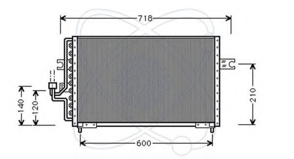 30Y0003 ELECTRO+AUTO Air Conditioning Condenser, air conditioning