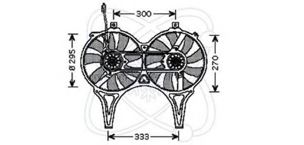 32VM013 ELECTRO+AUTO Fan, radiator