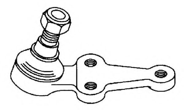 4104004 FORMPART Wheel Suspension Ball Joint