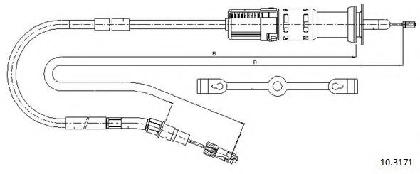 10.3171 CABOR Clutch Cable