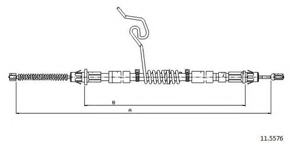 11.5576 CABOR Cable, parking brake