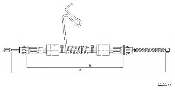 11.5577 CABOR Cable, parking brake