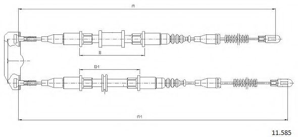 11.585 CABOR Cable, parking brake