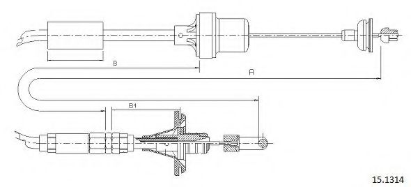 15.1314 CABOR Joint Kit, drive shaft