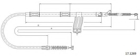 17.1269 CABOR Cable, parking brake