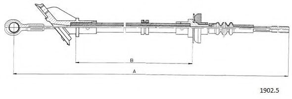 1902.5 CABOR Brake Lining Kit, drum brake