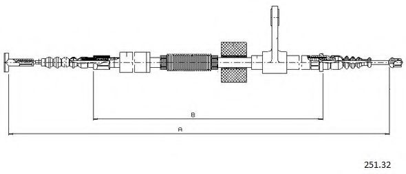 251.32 CABOR Cylinder Head Gasket, cylinder head