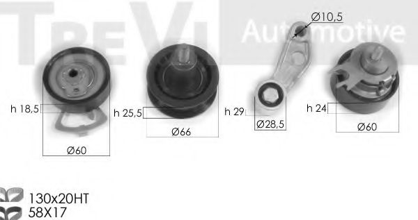 KD1288 TREVI+AUTOMOTIVE Belt Drive Timing Belt Kit