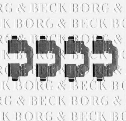 BBK1258 BORG+%26+BECK Brake System Accessory Kit, disc brake pads
