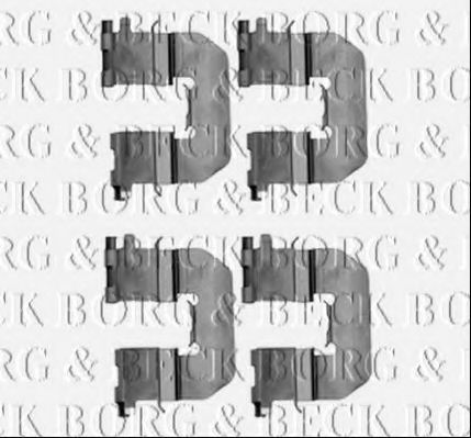 BBK1296 BORG+%26+BECK Accessory Kit, disc brake pads