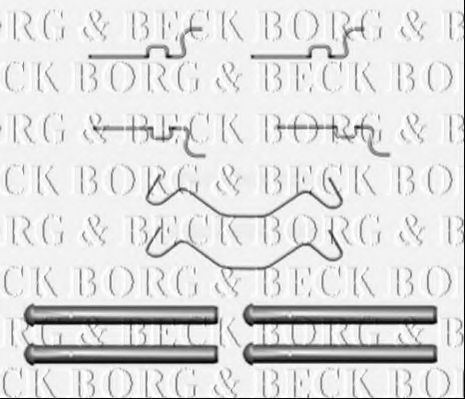 BBK1332 BORG+%26+BECK Accessory Kit, disc brake pads