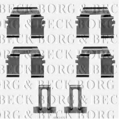 BBK1476 BORG+%26+BECK Accessory Kit, disc brake pads