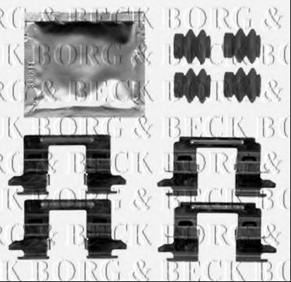 BBK1521 BORG+%26+BECK Accessory Kit, disc brake pads
