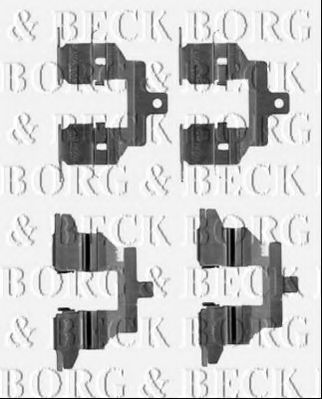 BBK1542 BORG+%26+BECK Brake System Accessory Kit, disc brake pads