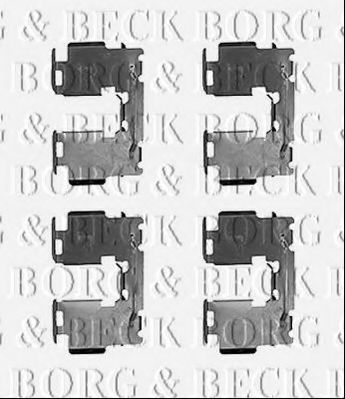 BBK1546 BORG+%26+BECK Accessory Kit, disc brake pads