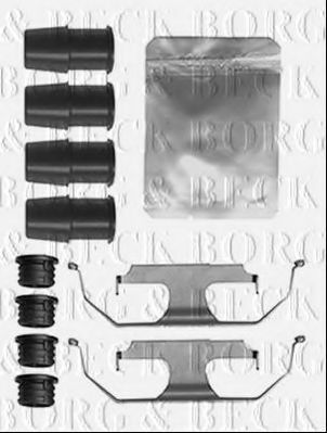 BBK1593 BORG & BECK Accessory Kit, disc brake pads