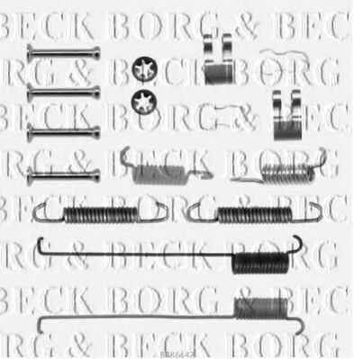 BBK6142 BORG+%26+BECK Brake System Accessory Kit, disc brake pads