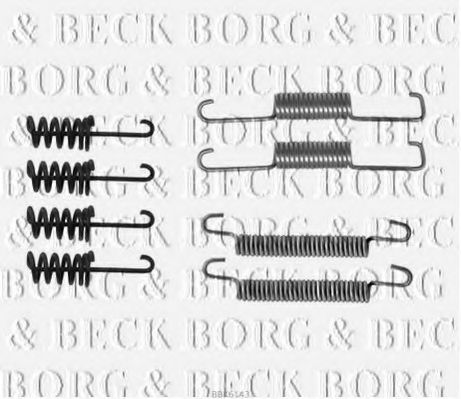 BBK6143 BORG+%26+BECK Brake System Accessory Kit, disc brake pads