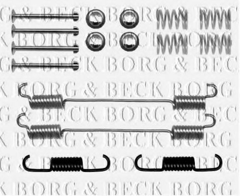 BBK6156 BORG & BECK Accessory Kit, disc brake pads