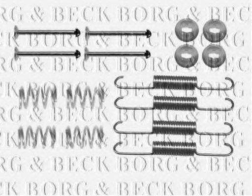 BBK6208 BORG+%26+BECK Brake System Accessory Kit, disc brake pads