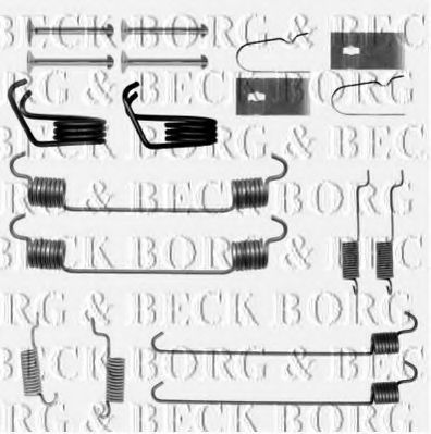 BBK6263 BORG & BECK Accessory Kit, disc brake pads