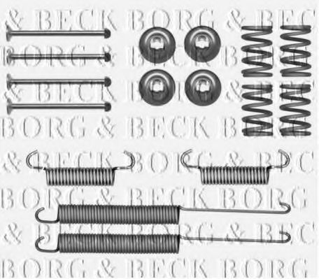 BBK6314 BORG+%26+BECK Accessory Kit, disc brake pads