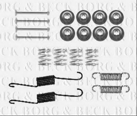 BBK6332 BORG+%26+BECK Accessory Kit, disc brake pads