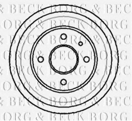 BBR7013 BORG+%26+BECK Bremstrommel