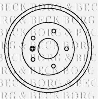 BBR7021 BORG+%26+BECK Brake Drum