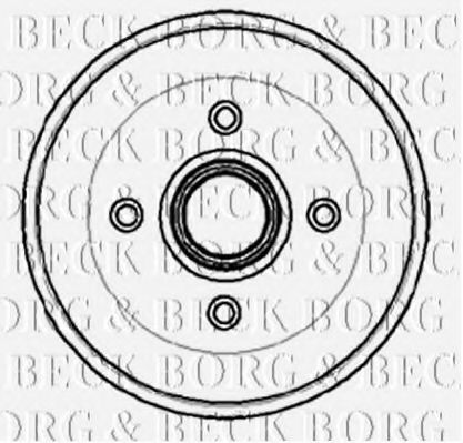 BBR7024 BORG+%26+BECK Brake System Brake Drum