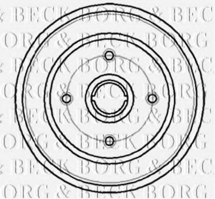 BBR7044 BORG+%26+BECK Brake System Brake Drum