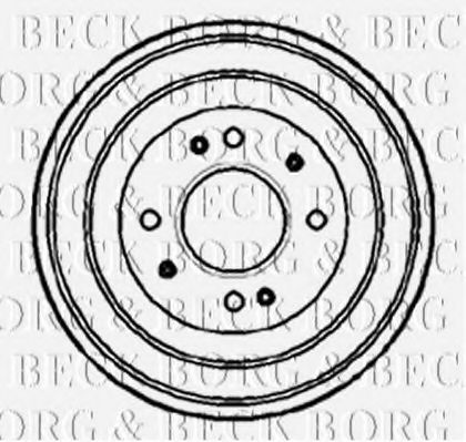 BBR7078 BORG & BECK Brake Drum