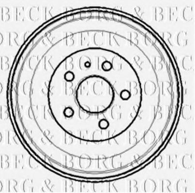 BBR7100 BORG+%26+BECK Brake Drum