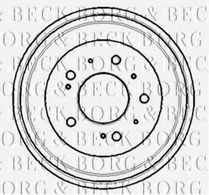 BBR7101 BORG+%26+BECK Bremstrommel