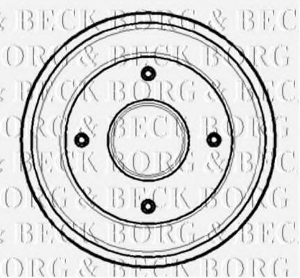 BBR7105 BORG+%26+BECK Brake Drum