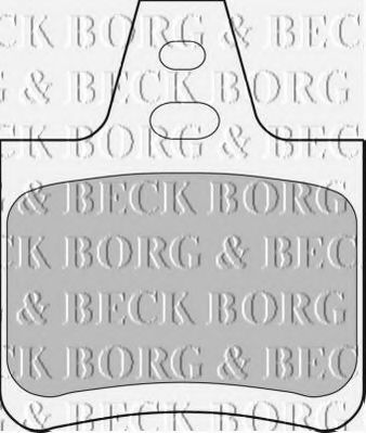 BBP1550 BORG+%26+BECK Комплект тормозных колодок, дисковый тормоз