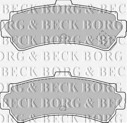 BBP1552 BORG+%26+BECK Комплект тормозных колодок, дисковый тормоз