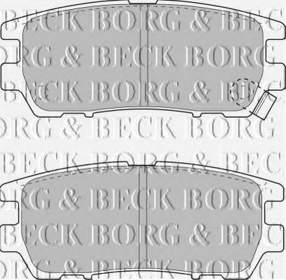 BBP1582 BORG+%26+BECK Bremsbelagsatz, Scheibenbremse