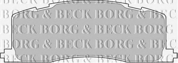 BBP1593 BORG+%26+BECK Brake Pad Set, disc brake